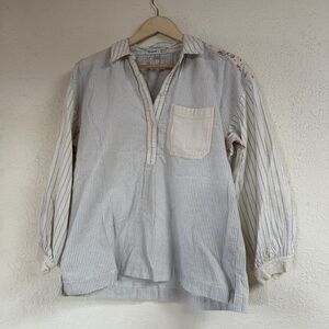 Madewell x The New Denim Project Oversized Popover Shirt